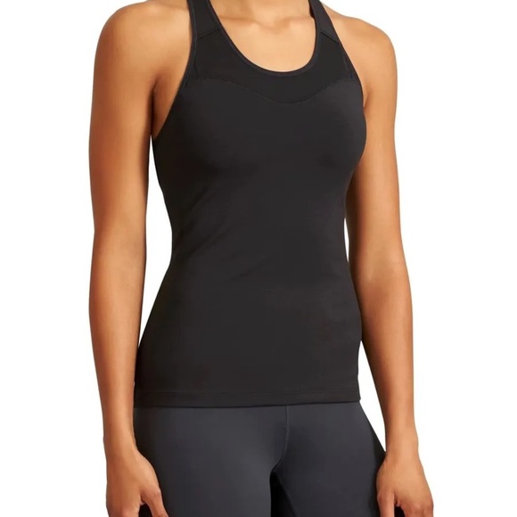 Athleta Tops - Athleta Spiral Support Top Workout Tank Black M